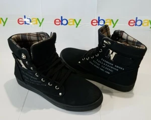 New Sport Yiku Men's Hi-top Ankle Boot Casual Canvas Fashion Mens Size 9 - Picture 1 of 11