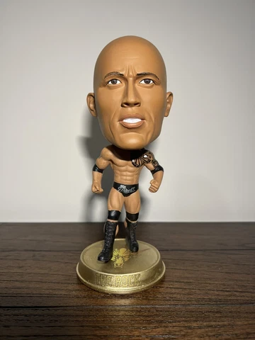 The Rock Bobblehead Big Head Gold Base WWE Wrestling Limited Edition /72 Cover