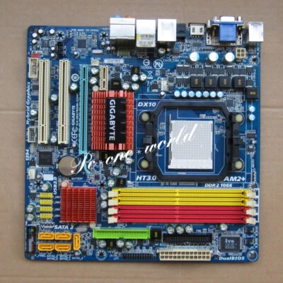 GIGABYTE GA-MA78GM-S2HP Socket AM2 DDR2 AMD 780G SATA3 Micro ATX Motherboard - Image 1 of 4
