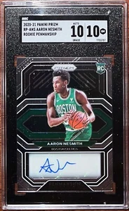 AARON NESMITH 2020-21 Panini PRIZM Penmanship AUTO Rookie Celtics SP SGC 10/10 - Picture 1 of 2