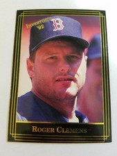 Roger Clemens Boston Red Sox 1992 Investor's Journal Gold #80 ODDBALL