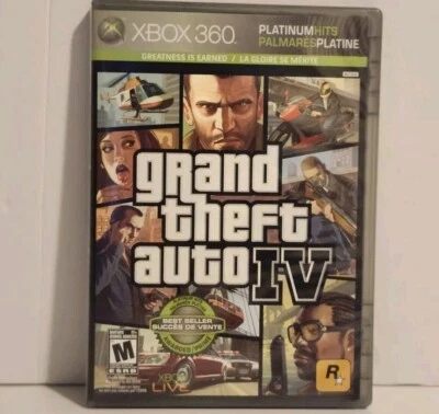 Grand Theft Auto IV Platinum Hits Edition (Microsoft Xbox 360, 2009) No Manual  - Image 1 of 4