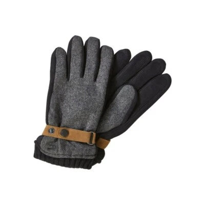 Camel active Hombre Guantes Negro Gris 4G29 408290 88 Asfalto - Imagen 1 de 3