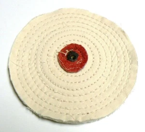 POLISHING BUFFS KNIFE EDGE 5" MUSLIN BUFF WHEEL RAZOR - Picture 1 of 3