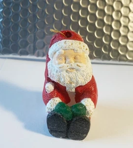 Christmas Holiday Sitting Santa Claus - hand painted christmas ornaments - Picture 1 of 4