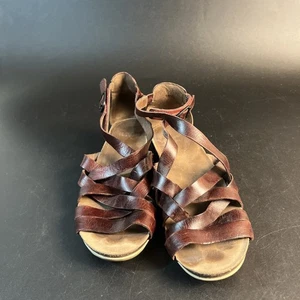 Dansko Vivian Riemchen Keilabsatz Sandalen Schuhe Damen Größe 38 EU / 8,5-9 US Burgund - Bild 1 von 7