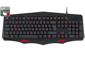 Speedlink USB LED Gaming Tastatur QWERTY Italien IT Italienisch Keyboard-Layout - Bild 1 von 3