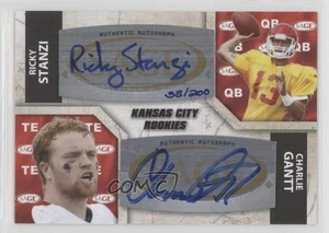 2011 SAGE Five Star Dual Auto /200 Ricky Stanzi Charlie Gantt #A-72 Auto - Picture 1 of 3