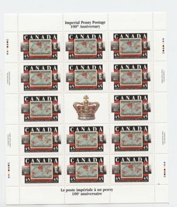 MINIPANE: IMPERIAL PENNY POSTAGE 100 ANNIVERSARY FV$6.30 - Picture 1 of 1