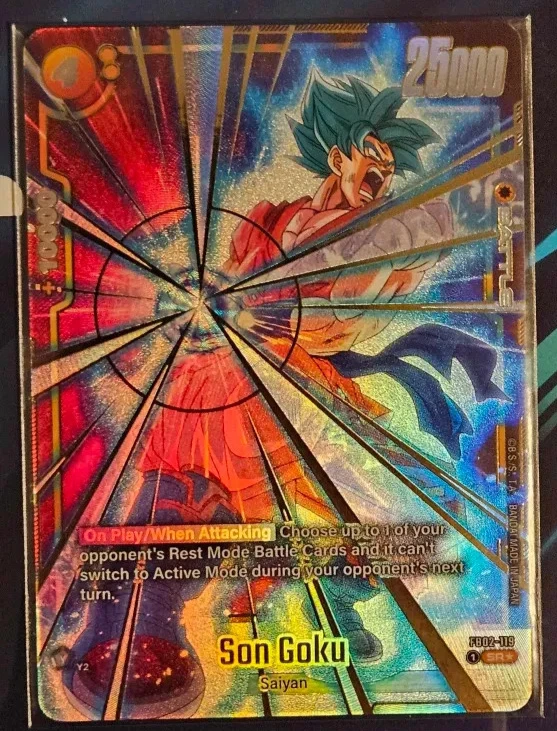 Son Goku FB02-119 Gold Tournament Promo Alt Art BCF Dragon Ball Fusion World - Image 1 of 1