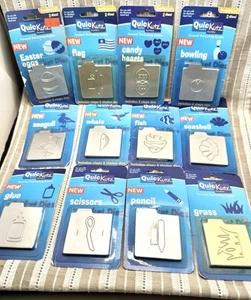 Huge Lot Quick Kutz Tool Binder & Font Alphabet Total Dies Scrapbooking 188 Dies - Imagen 1 de 22
