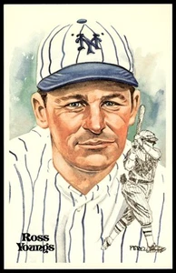1980 -87 Perez-Steele Hall of Fame Series 1-15 - #134 Ross Youngs Yankees - Picture 1 of 2