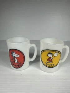 Vintage AVON Lucy Becher & Snoopy Milchglas von 1969 Top Zustand - Bild 1 von 6