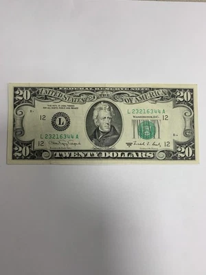 20 Dollar Bill, OLDER, 1988A , L23216344A - Image 1 of 4