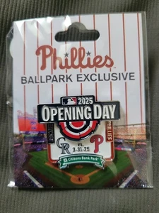 2025 Phillies vs Rockies Opening Day Match-Up Pin-3/31/25-CB Park Exclusive - Picture 1 of 2
