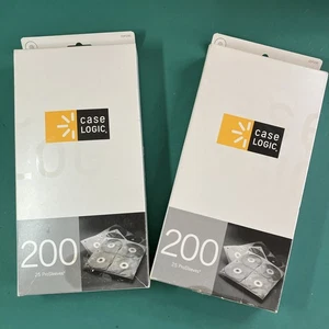 Case Logic 2 Sided CD Storage Sleeves for Ring Binders. 400 Discs/2 Boxes. NEW. - Picture 1 of 10