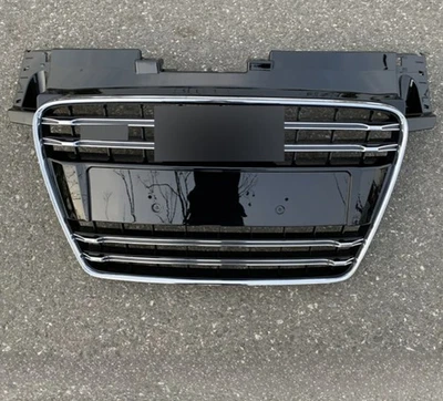 For AUDI TT TTS 8J 2008-2010-2014 Black+Silver Front Bumper Hex Grill Grille  - Image 1 of 3