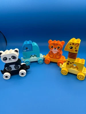 Lego Duplo My First Animal Train 10955 Elephant Tiger Giraffe Panda Bear - Image 1 of 4