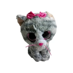 2019 Ty Beanie Boos - KIKI the Grey Striped Cat 6"  - Picture 1 of 10