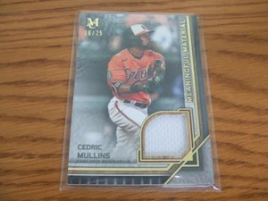 2023 Topps Museum Meaningful Material Relics Gold #MMRCMU Cedric Mullins 3/25 - Bild 1 von 2
