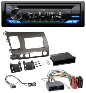 JVC Bluetooth MP3 USB DAB CD Autoradio für Honda Civic Hybrid FD3 06-10 anthrazi - Bild 1 von 9