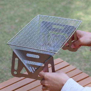 Stainless Steel Folding Barbecue Grill Detachable Barbecue Stove  Picnic - Picture 1 of 13