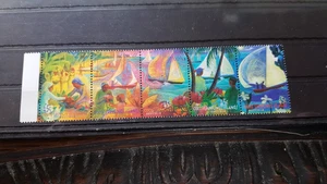 ISLAS COCO ISLA COCOS Nº 370-374 JUNTAR TIRAS SIN FIJASELLOS ** - Imagen 1 de 1