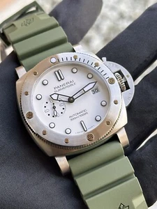 Panerai Automatic Submersible Pam 1595 1226 QuarantaQuattro Bianco, 44mm - Picture 1 of 7
