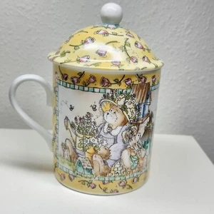 Taza de té de café con tapa Provo Craft 2000 oso de peluche amigos sinceros 81-0546 - Imagen 1 de 19