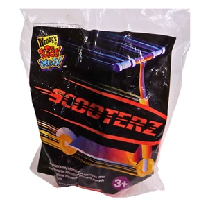 2001 Wendy's Scooterz Canteen Scooter Scoot Wheel Shaped Toy - Sealed - Picture 1 of 2