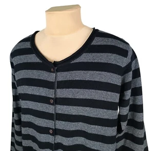 Gudrun Sjoden Damen Strickjacke schwarz/grau Wollmischung Strick Taschen Größe L - Bild 1 von 11