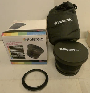 Polaroid Studio Series 58mm / 52mm .42x High Definition Fisheye Lens +Pouch BB - Picture 1 of 10