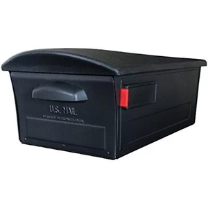 Gibraltar Mailboxes Mailsafe Large Capacity Rust-Proof Plastic Black, Post-Mount - Picture 1 of 5