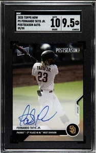 Fernando Tatis SGC 9.5 Auto 10 Topps Now # 99 /99 Postseason 2020 PS-61A Signed - Picture 1 of 3