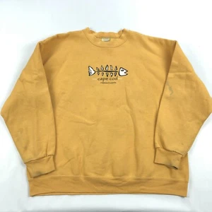 Vintage Cape Cod Crew Neck Sweatshirt Adult XL Coastal Fish Lee 90s ** - Picture 1 of 13