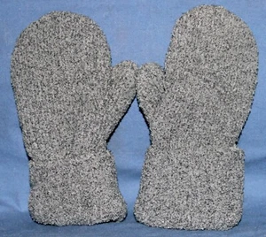 Mitones para niños con forro polar hecho a mano reciclado reciclado suéter guantes para niños - Imagen 1 de 5