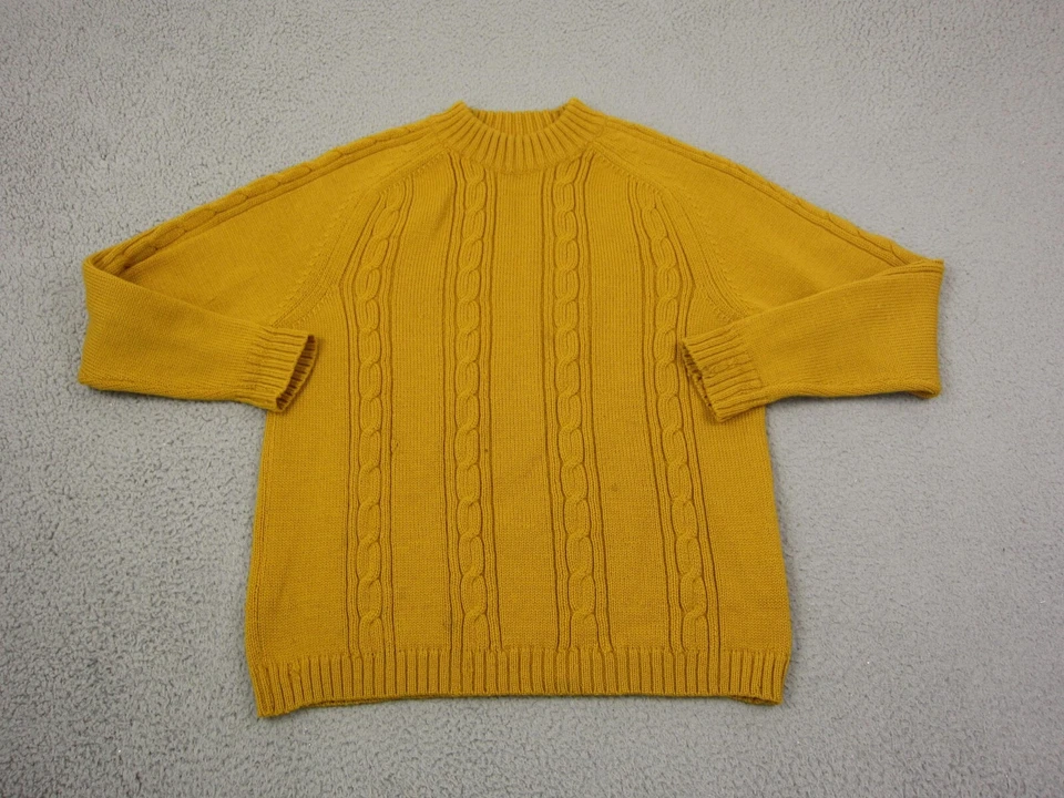 Suéter Minarelli True Vintage Para Hombre Grande Dorado 100% Lana Tejido por Cable Años 60 70 Foto 1 de 4