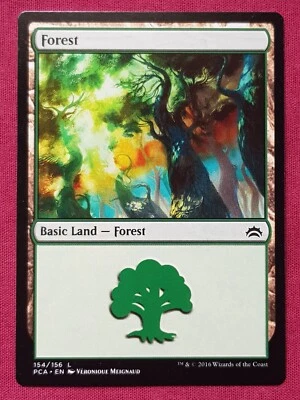 Magic The Gathering PLANECHASE ANTHOLOGY FOREST 154 land card MTG - Image 1 of 2