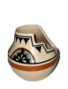 Jemez American Indian Life & Legends réplica 3" vaso de cerámica jarrón olla 1984 - Imagen 1 de 6