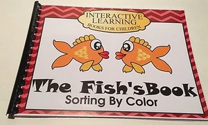 Interactive Learning Books for Children -Sort Color- w/ 36 Laminated Cards - Picture 1 of 2