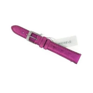 Michele MS16AA430690 Women's Fuchsia Genuine Patent Leather Watch Band NEW! - Picture 1 of 7