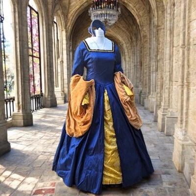 Elizabethan dress, Anne Boyeln Tutor dress 1500s theatre reinactment - Image 1 of 4