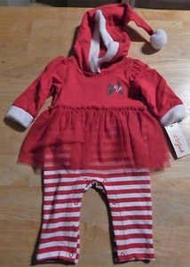 Cat & Jack Infant Girl's Xmas Outfit 0-3 Months - Picture 1 of 2