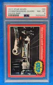 1977 TOPPS STAR WARS # 88 Stormtroopers Guard Solo's Ship PSA 8 NM-MT # 70292455 - Picture 1 of 2