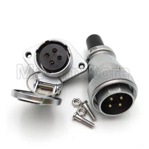 WEIPU WS28 4 Pin Waterproof Cable Connector IP44,Panel Mount Circular Connector - Picture 1 of 6