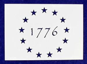 13 Star 1776 Stencil 14 Mil-G-Spec -8" x 11.29"L - Painting/Crafts/Templates - Picture 1 of 3