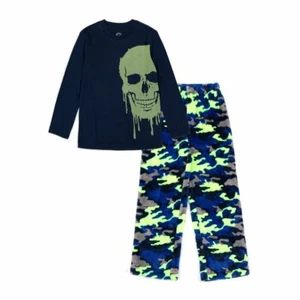 Wonder Nation Boys 2-Piece Pajama Set Glow In The Dark Size XS/XCH (4-5) - Picture 1 of 3