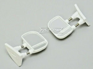 RC 1/10 Scale Truck Side Mirrors Ford F350 Body Mirrors WHITE (2pcs) - Picture 1 of 8