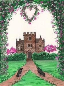 1.5x2 DOLLHOUSE MINIATURE PRINT OF PAINTING RYTA 1:12 SCALE MARRIAGE LOVE BLISS - Picture 1 of 1