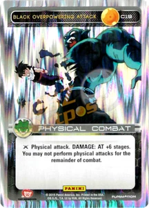 Dragon Ball Z TCG Panini Heroes & Villains C19 Black Overpowering Attack Foil - Picture 1 of 1
